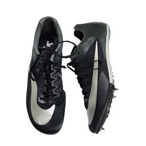 Nike Zoom Rival Sprint Track & Field Sprinting Shoe Size M 9 W 10.5 Black Silver